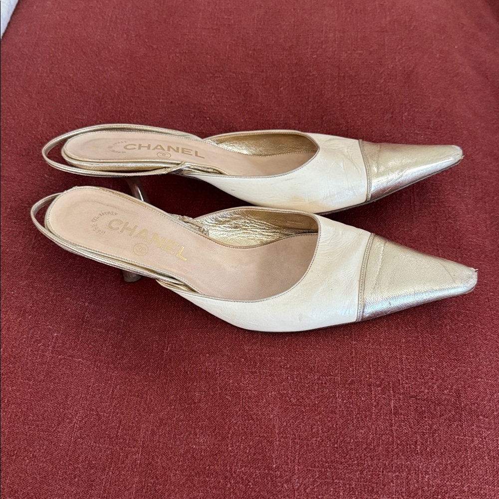 Vintage Chanel Slingback Heels - Picture 6 of 6
